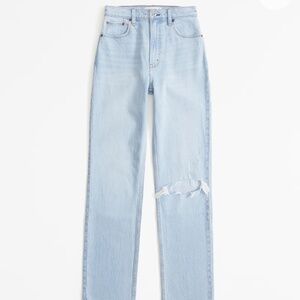ABERCROMBIE & FITCH ULTRA HIGH RISE 90S STRAIGHT JEANS